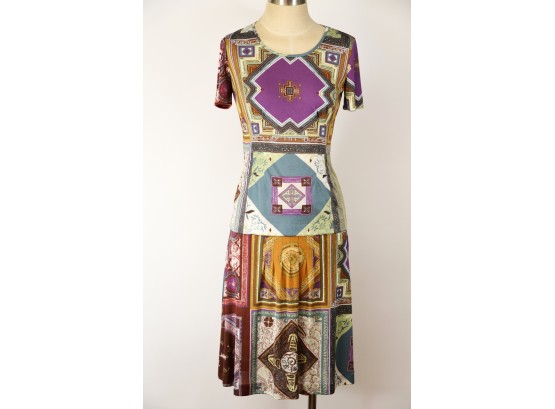 Etro Short Sleeve Top And Skirt - Size 40/42 (GCC46)