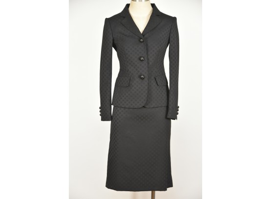 Moschino Black Skirt Suit - Size 6 USA (GCC18)