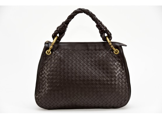 Bottega Veneta Brown Weave Handbag With Dustbag And Cards (GCB27)