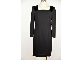 Escada Couture Long Sleeve Black Dress - Size 36 (GCC8)