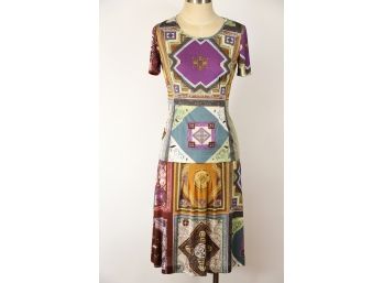 Etro Short Sleeve Top And Skirt - Size 40/42 (GCC46)