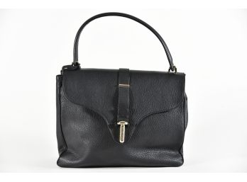 Balenciaga Paris Black Leather Shoulder Bag With Dustbag (GCB7)