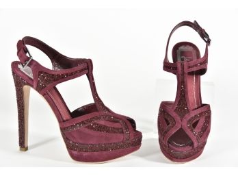 Dior Celeste Sandal Bourdeaux - Size 37 (GCS20)