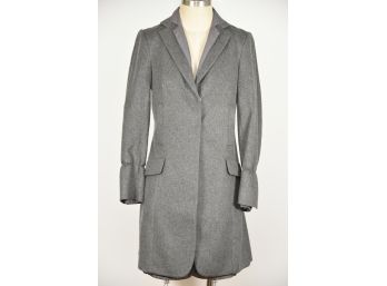 Brunello Cucinelli Grey Buttoned Coat - Size 42 (GCC20)
