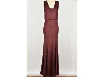 Michael Kors Long Brown Dress - Size 4 - 64' Shoulder To Hem (GCC22)