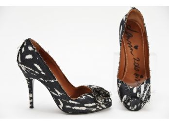 Lavin Paris Black/White High Heel Shoes - Size 37 (GCS16) (Box Does Not Match Shoes)