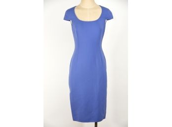 Michael Kors Blue Wool Dress - Size 4 (GCC31)