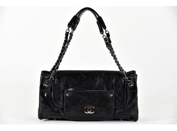 Chanel Classic Bag With Flap Black With Authenticity Card Dust Bag And Box (GCB42)