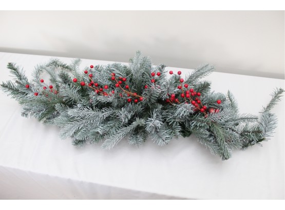 Frosted Berry Centerpiece With Battery Lights  -15