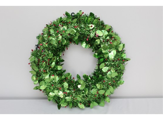 Green Foil Paper Wreath -25