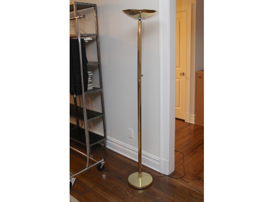 MCM Brass Floor Lamp Tested & Working - 71' Tall