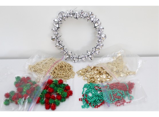 Silver Bell Wreath, Beads & More -7