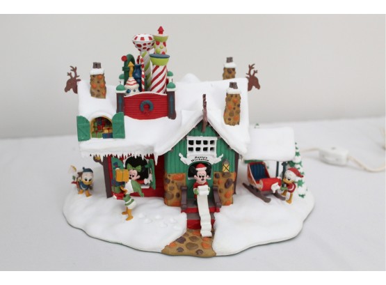 Disney Winter Wonderland 'Santa's Workshop' By Danbury Mint W/ Original Box