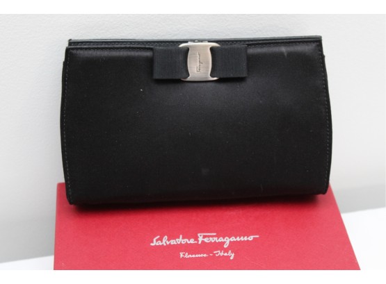 Salvatore Ferragamo Black Purse With Original Box