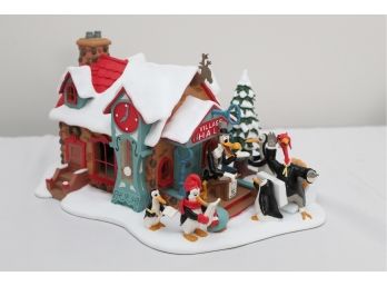 Disney Winter Wonderland 'North Pole Village Hall' By Danbury Mint W/ Original Box