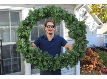 Large 38' Light Up Wreath (tested And Working)