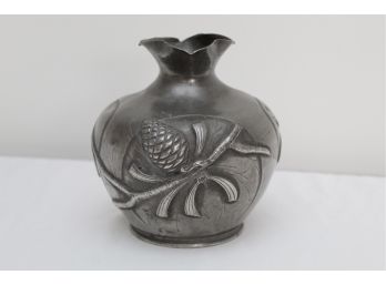 Vintage Etains D'art Pewter Vase