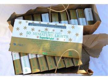 Large Collection Of Miniature Holiday Lights 18 Boxes Total