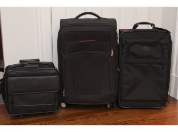 Trio Of Black Travel Bags