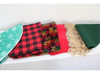 Holiday Table Cloth Assortment & Tree Skirts -9