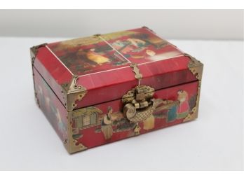 Vintage Asian Box With Key