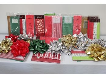 Large Gift Bows & Tissue Paper Assortment -8
