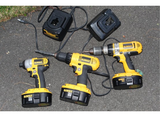 DeWalt Drills With Batteries Tested And Working