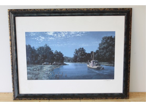 'The Whiskey Boat' L.F. Tantillo Pencil Signed & Numbered 26 X 20