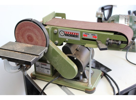 Central Machinery Belt & Disc Sander Tested And Working