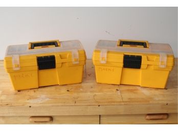 Two Tool Boxes With Contents Included