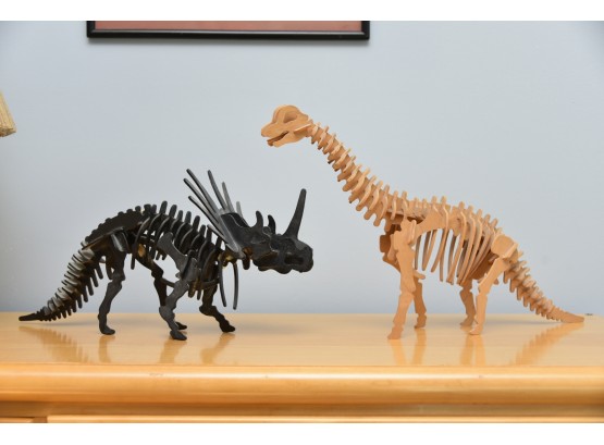 Pair Of Interesting Dinosaur Models