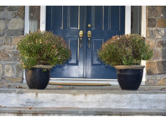Matching Pair Of 12' Tall Outdoor Planters