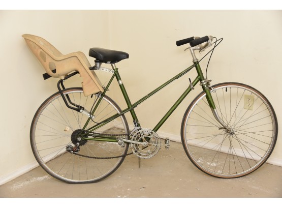 The Raleigh Nottingham England Green Bicycle