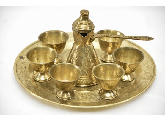 Israeli Brass Tea Service