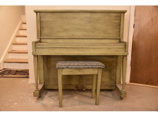 Pratt And Reed Studio Piano With Piano Bench