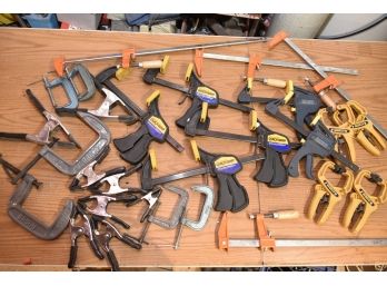 Collection Of Assorted Clamps