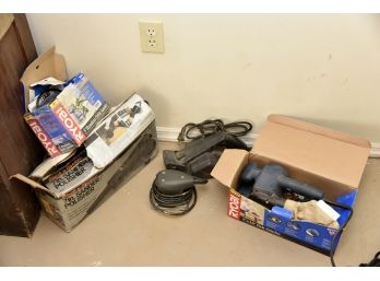 Power Tool Lot Including Sanders And Polishers