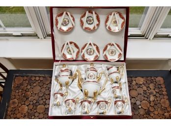 Antique Porcelain Imperial Tea Service In Presentation Case