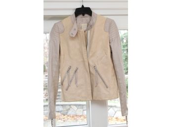 Rebecca Taylor Lambskin Leather Jacket Size 4