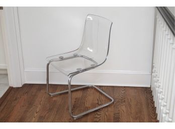 Carl Ojerstam Tobia Design Lucite Chair  18.5 X 16.5 X 33.5