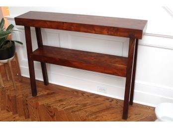 Solid Wood Console Table By Outlook  48 X 10 X 36