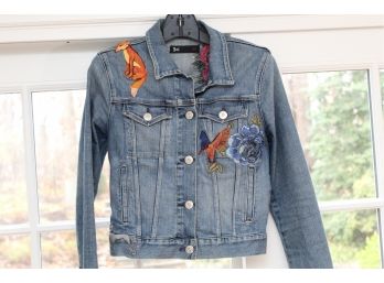 3x1 NYC Embroidered Denim Jacket Size Small