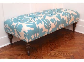 Custom Upholstered Tufted Bench 49 X 21 X 17