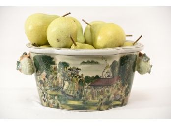 Display Bowl With Faux Pears