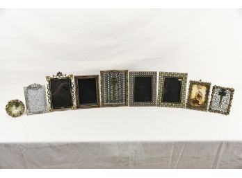 Assortment Of Ornate Bedazzled Picture Frames