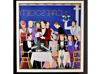 Giancarlo Impiglia 'Cafe Society' Signed & Numbered 39 X 45