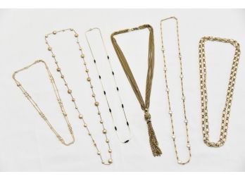Gold Tone Necklace Group - Lot 10