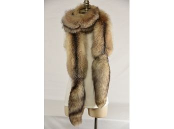 Vintage Fedele Furs Raccoon Scarf 8 Ft Long