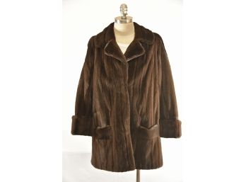 Sheared Mink Coat 34' Long 24' Arms 50' Sweep