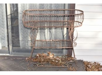 Rustic Plant Stand 32 X 11 X 33